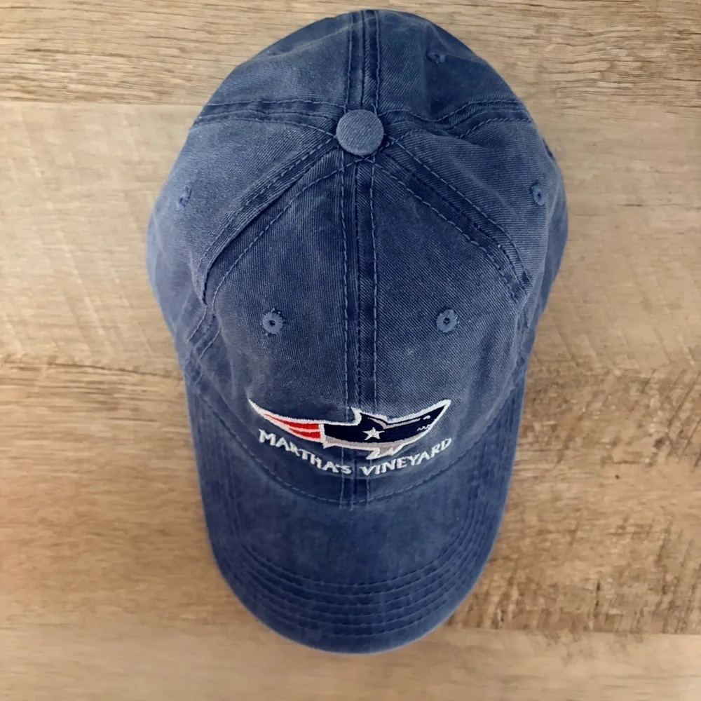 Martha's Vineyard, Patriots Blue Adjustable Hat, Cap, New England, Ocean hat